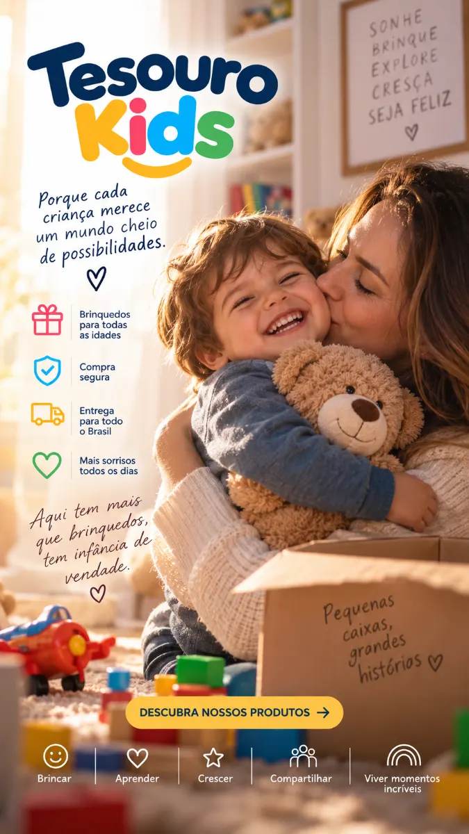 Tesouros Kids — Tudo o que seu pequeno precisa, em um só lugar
