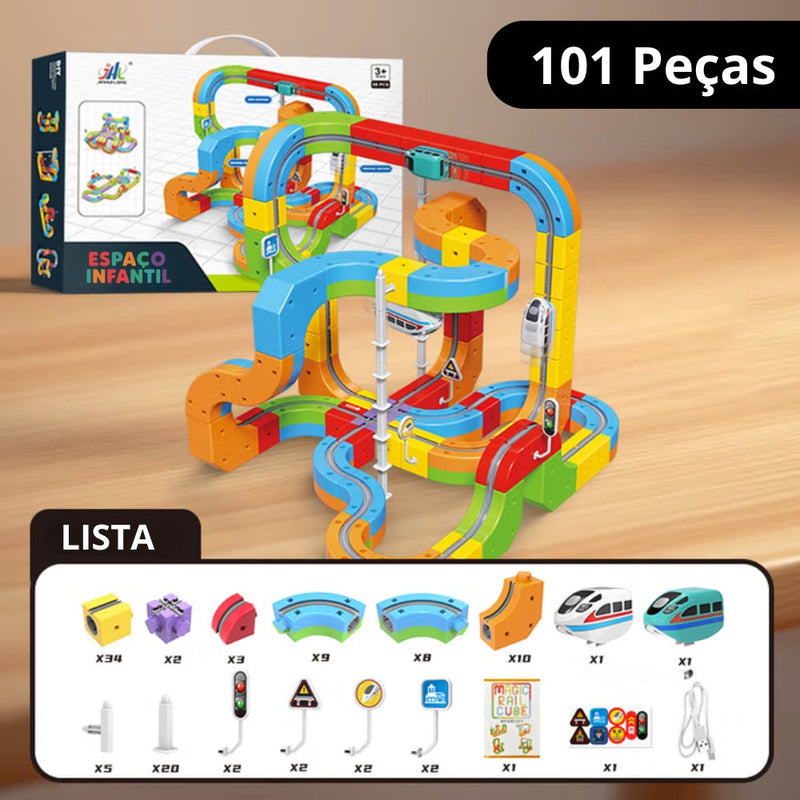 MagicTrain - Trilho Mágico Magnético Educativo 101pcs