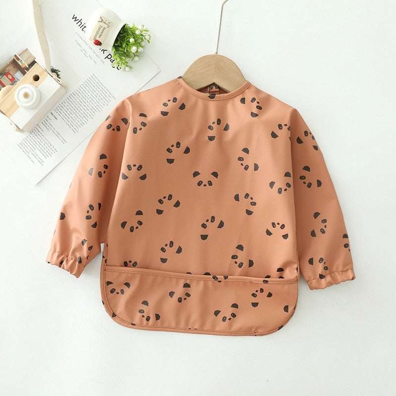 Babador Avental Manga Longa Impermeável