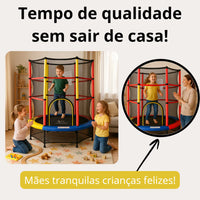 Cama Elastica Infantil Pula Pula C/ Rede de Proteção