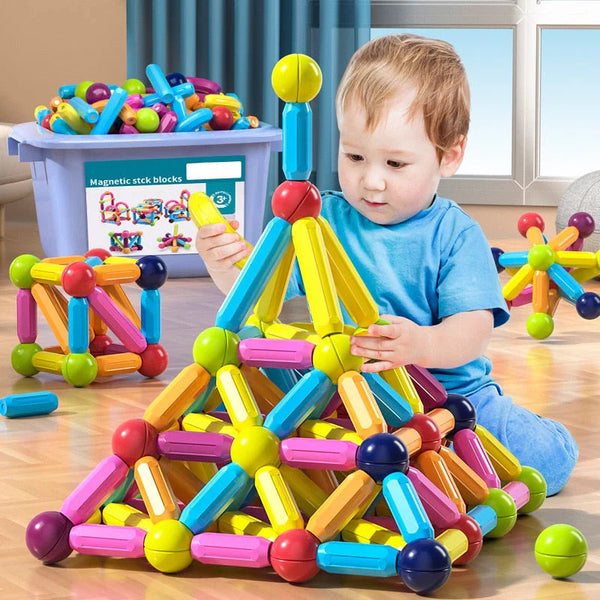 Blocos Magnéticos ForKids | Construções 3D Criativas Para Crianças